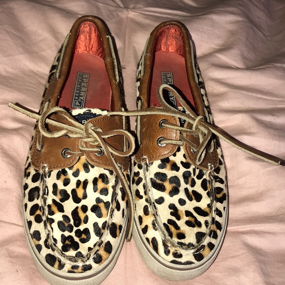 ✨Cheetah Sperry Boat Shoes | Size: woman’s small✨